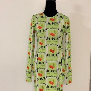 Juice Graphic Green Mini Dress